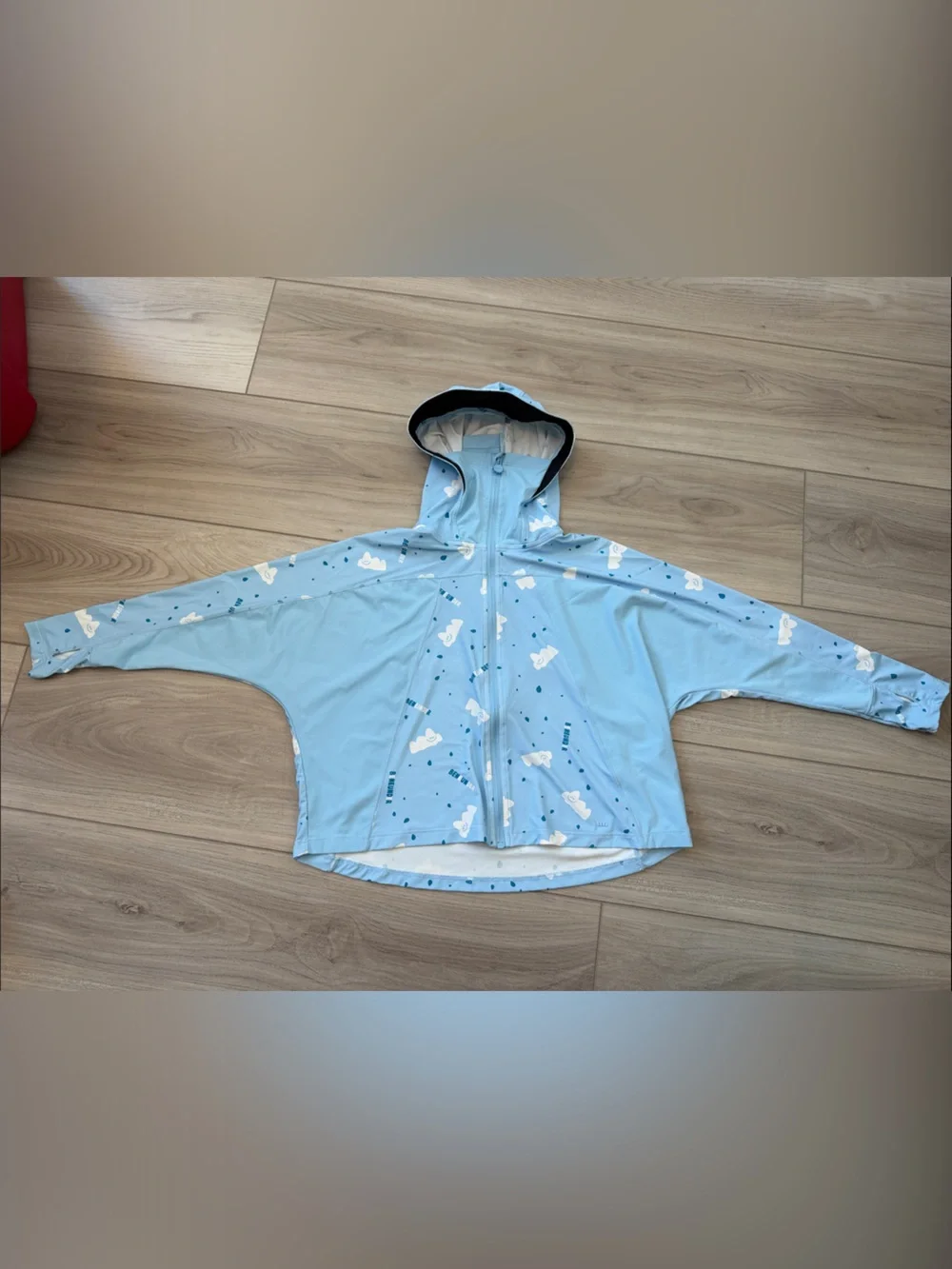 Light Blue kid's Cooling Hooded Zip-Up Sun Protect Jacket